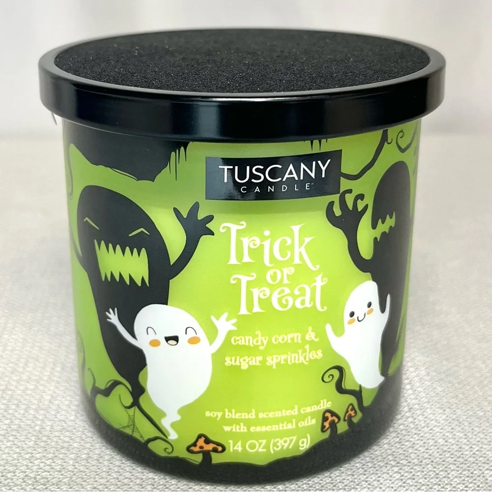 Tuscany 3-Wick Soy and Essential Oils Scented Candles with Halloween Theme - New - Picture 7 of 7